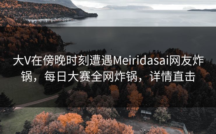 大V在傍晚时刻遭遇Meiridasai网友炸锅，每日大赛全网炸锅，详情直击